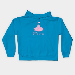 Pink submarine Kids Hoodie